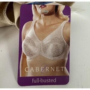 NEW Cabernet Bra Full Busted Underwire Full Coverage Unlined 36DDD Beige Fawn